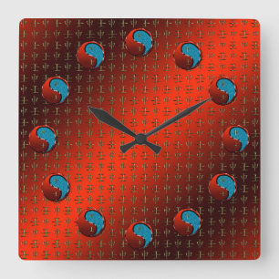 Reloj Cuadrado Mono de Agua