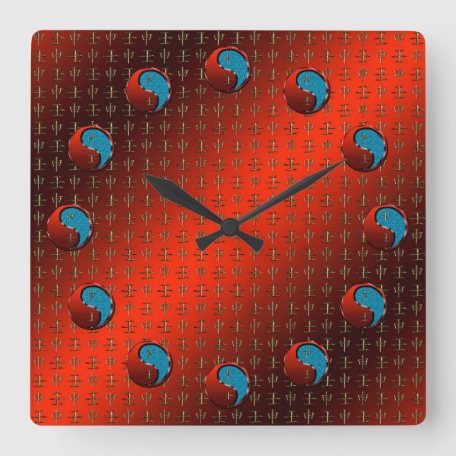Reloj Cuadrado Mono de Agua (Anverso)