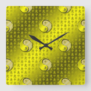 Reloj Cuadrado Mono de Metal
