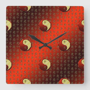 Reloj Cuadrado Mono de Metal