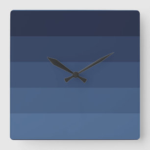 Reloj Cuadrado Monocromático azul