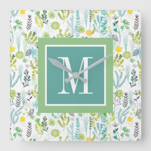 Reloj Cuadrado Monogram   Wild and Free Pattern