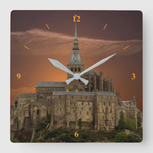 Reloj Cuadrado Mont-Saint-Michel