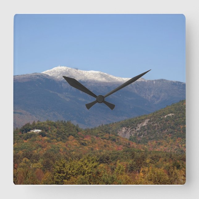 Reloj Cuadrado Monte Washington, New Hampshire (Anverso)