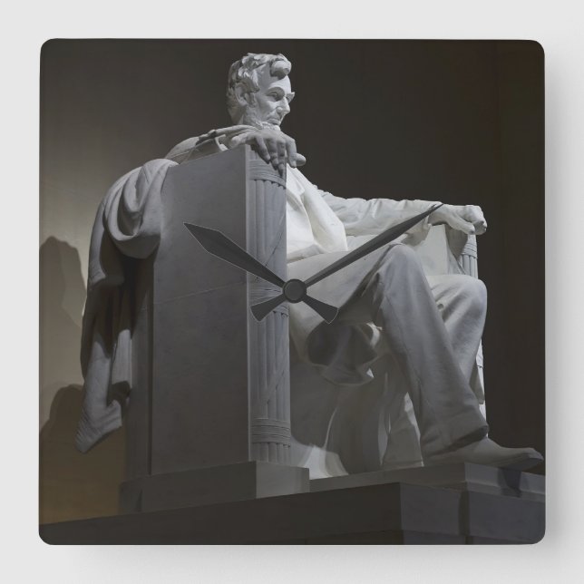 Reloj Cuadrado Monumento a Lincoln (Anverso)