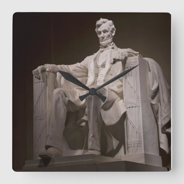 Reloj Cuadrado Monumento a Lincoln (Anverso)