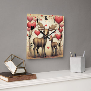 Reloj Cuadrado Moose Love 2