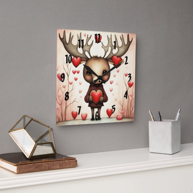 Reloj Cuadrado Moose Love 3 (Oficina)