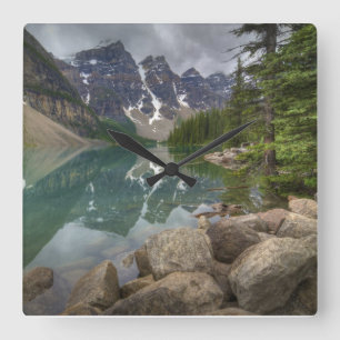 Reloj Cuadrado Moraine Lake Alberta Canada