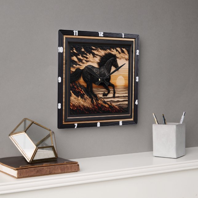 Reloj Cuadrado Morgan Shore Sprint: Estilo de grabación texturiza (Oficina)