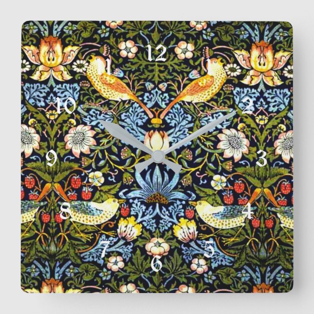 Reloj Cuadrado Morris - Ladrón de fresa, (Anverso)