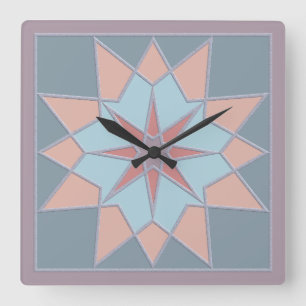 Reloj Cuadrado Mosaic pattern wall clock
