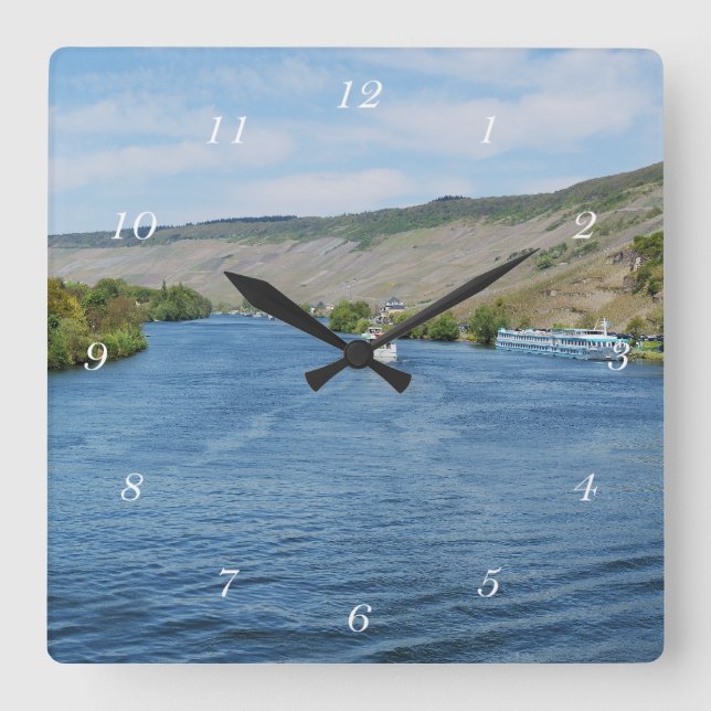 Reloj Cuadrado Mosel in Bernkastel-Kues (Anverso)