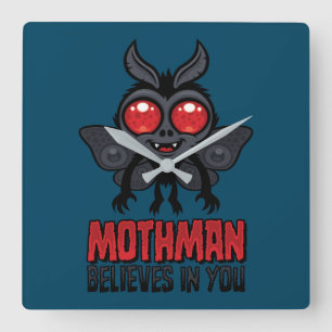Reloj Cuadrado Mothman Motivacional Cree En Ti