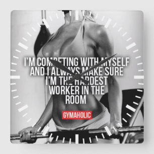 Reloj Cuadrado Motivación de entrenamiento