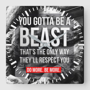 Reloj Cuadrado Motivación de entrenamiento