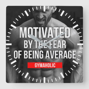 Reloj Cuadrado Motivación de entrenamiento