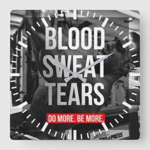 Reloj Cuadrado Motivación de entrenamiento
