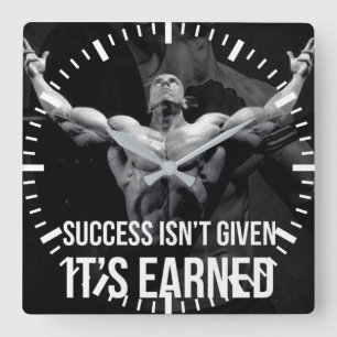 Reloj Cuadrado Motivación de entrenamiento