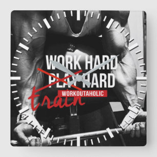 Reloj Cuadrado Motivación de entrenamiento