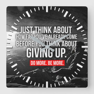 Reloj Cuadrado Motivación de entrenamiento