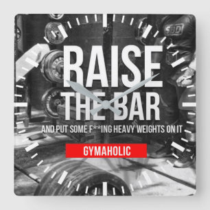 Reloj Cuadrado Motivación de entrenamiento