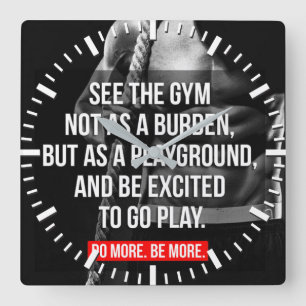 Reloj Cuadrado Motivación de entrenamiento