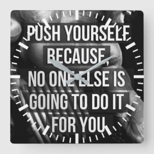 Reloj Cuadrado Motivación de entrenamiento