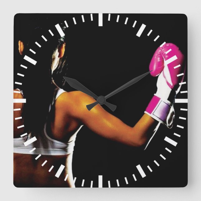 Reloj Cuadrado Motivación de entrenamiento (Anverso)