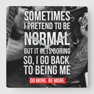 Reloj Cuadrado Motivación de entrenamiento