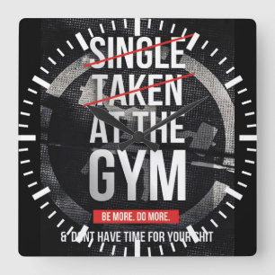 Reloj Cuadrado Motivación de gimnasio
