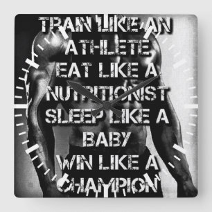 Reloj Cuadrado Motivación del entrenamiento: entrenar como atleta