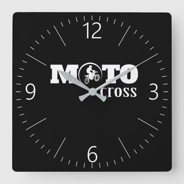 Reloj Cuadrado Motocrós (Anverso)