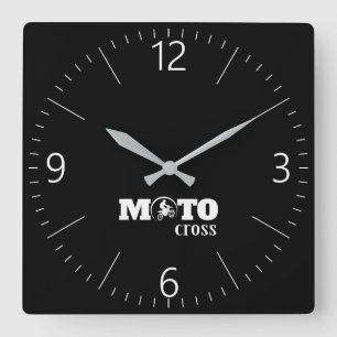 Reloj Cuadrado Motocross