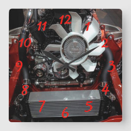 Reloj Cuadrado Motor