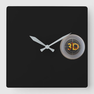 Reloj Cuadrado Motor 3D
