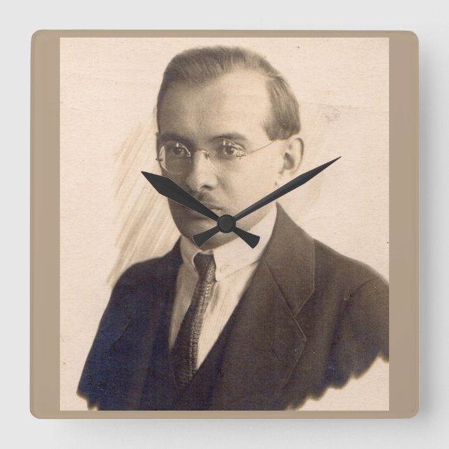 Reloj Cuadrado Mr. 1920s Scientist (Anverso)
