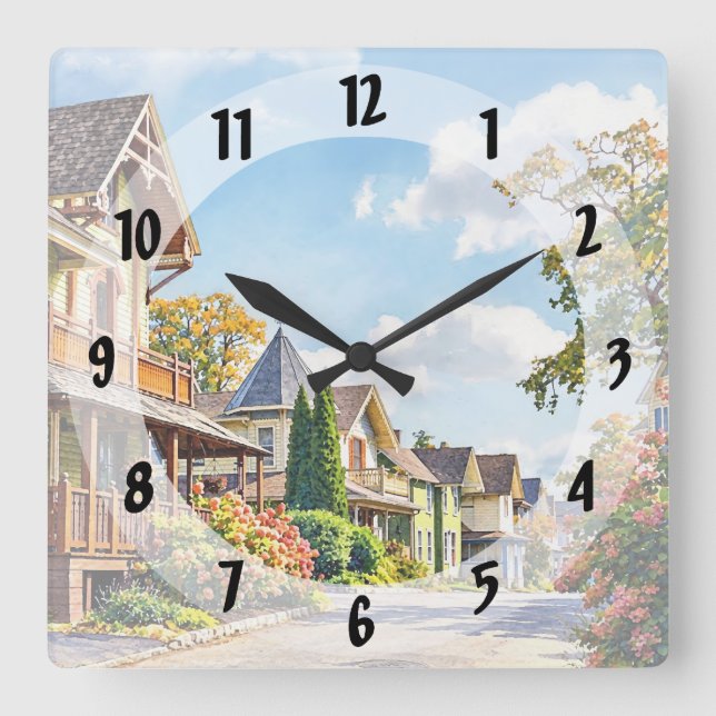 Reloj Cuadrado Mt. Tabor NJ – Trinity Place (Anverso)
