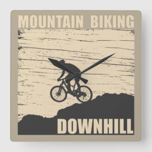 Reloj Cuadrado MTB Downhill Bicicleta de Montaña