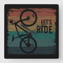 Reloj Cuadrado MTB Downhill - Ciclismo de Montaña Vintage