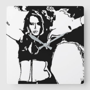 Reloj Cuadrado Mujer Bruja