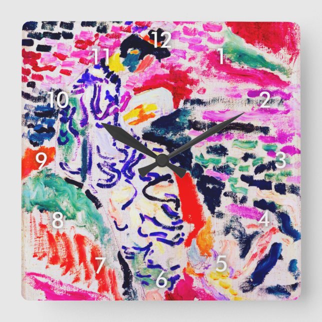 Reloj Cuadrado Mujer japonesa al lado del agua, Matisse (Anverso)