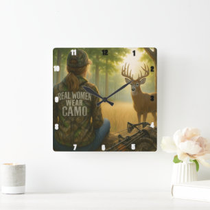 RELOJ CUADRADO "MUJERES REALES USAN CAMO