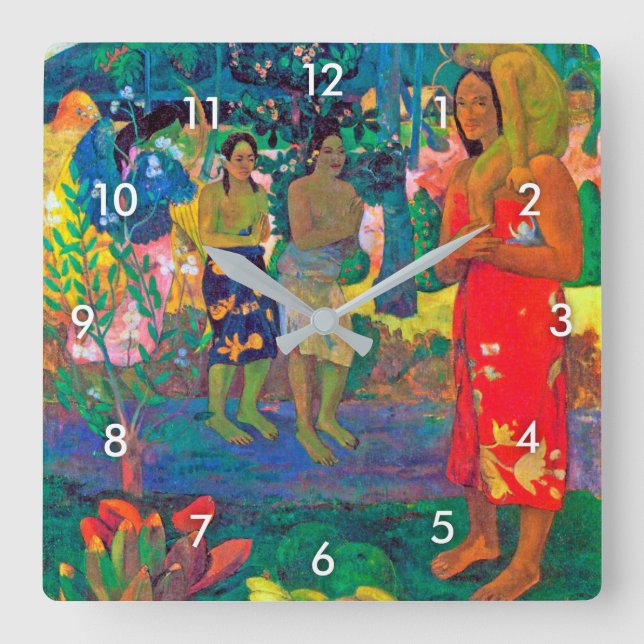 Reloj Cuadrado Mujeres tahitianas, Gauguin (Anverso)