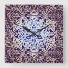 Reloj Cuadrado Mundo de Cristal