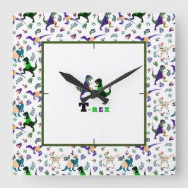 Reloj Cuadrado Mundo Jurásico