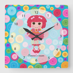 Reloj Cuadrado muñeca de coser