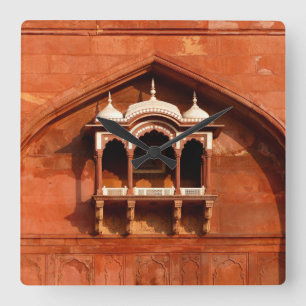 Reloj Cuadrado Muro del templo de la India