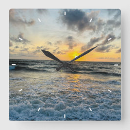 Reloj Cuadrado Muro personalizado de la fotografía Personalizado