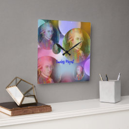 Reloj Cuadrado Música Mozart sin tiempo